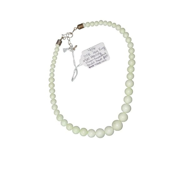 DTR Jay King 925 Silver Graduated Peridot Bead Necklace - Picture 1 of 1